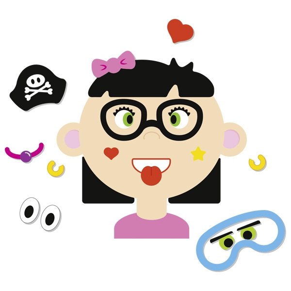 JUEGO EXPRESIONES MAGNETICAS CARAS NIÑA GOKI 58492 - Imagen 3